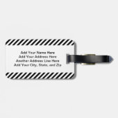 紫色の焦点は呼吸します信じます ラゲッジタグ (裏面横)