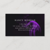 紫色の煙ネオンタトゥー 名刺 (裏面)