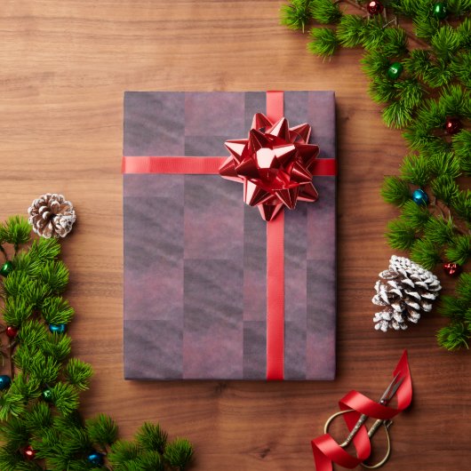 紫色の煙マットラップ紙 ラッピングペーパー (クリスマスギフト)