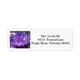 紫色の熱帯《植物》スイレン戻りラベル2017 ラベル