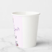 紫色の熱気球エレファント紙カップ 紙コップ (左)