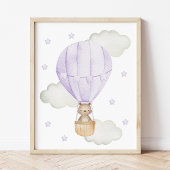 紫色の熱気球、動物男女兼用、