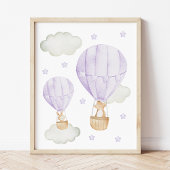 紫色の熱気球、動物男女兼用、