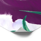 紫色の牛は、かなり飛行計画を考えている ポスター (角)