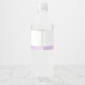 紫色の牡丹バプテスマのウォーターボトルラベル ペットボトルラベル (裏面)