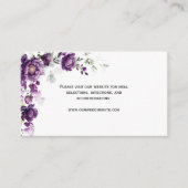 紫色の牡丹フローラエンクロージャカード エンクロージャーカード (正面)