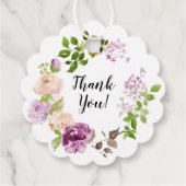 紫色の牡丹フローラ最初の聖餐式 フェイバータグ (裏面)