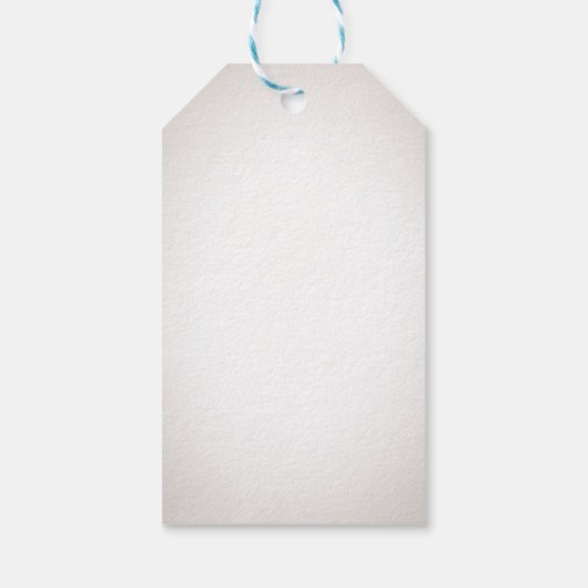 紫色の牡丹フローラ赤ちゃん女の子シャワーありがとう ギフトタグ (裏面)