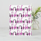 紫色の猫のお尻パターン シーズンカード (スタンド正面)