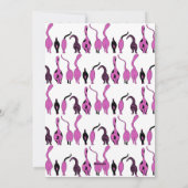 紫色の猫のお尻パターン シーズンカード (裏面)