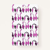 紫色の猫のお尻パターン バッジ (裏面)