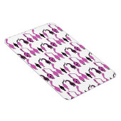 紫色の猫のお尻パターン マグネット (右側)