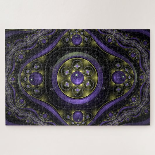 紫色の球パズル ジグソーパズル (横)