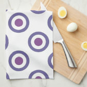 紫色の球根 キッチンタオル (四つ折り)