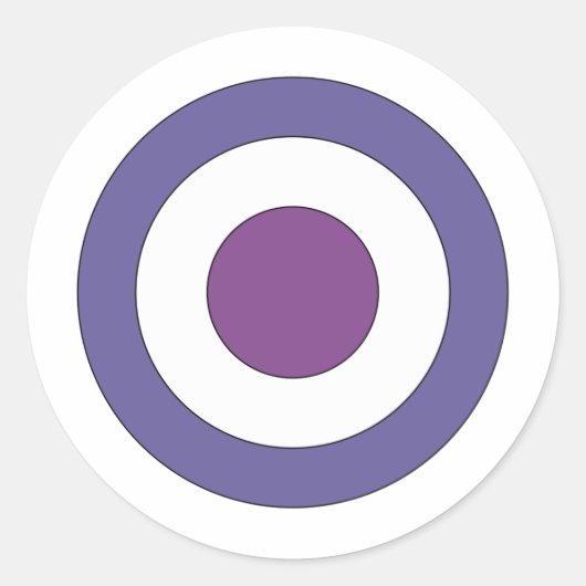 紫色の球根 ラウンドシール (正面)