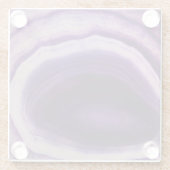 紫色の瑪瑙のコースター ガラスコースター (裏面)