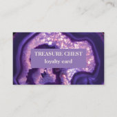 紫色の瑪瑙のロイヤリティはカードに報酬を与えます ロイヤリティカード (正面)