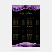 紫色の瑪瑙の価格表 アクリルサイン (正面)