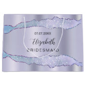 紫色の瑪瑙の花嫁メイド ラージペーパーバッグ (正面)