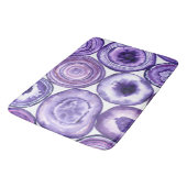 紫色の瑪瑙パターン バスマット (アングル)