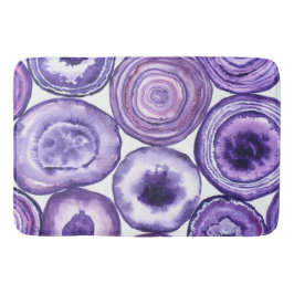 紫色の瑪瑙パターン バスマット