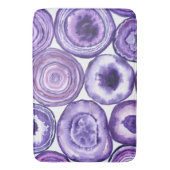 紫色の瑪瑙パターン バスマット (正面縦)