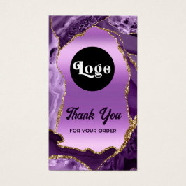 紫色の瑪瑙ホイルフェイクパッケージのインサート