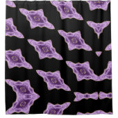 紫色の瑪瑙抽象芸術シャワーカーテン シャワーカーテン (正面)