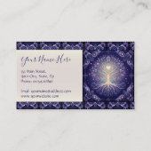 紫色の生命の木 名刺 (裏面)