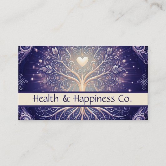 紫色の生命の木 名刺 (正面)