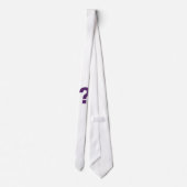 紫色の疑門符のタイ ネクタイ (裏面)
