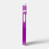 紫色の白いグラフィック動物のパターン Case-Mate iPhoneケース (裏面 / 右)