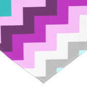 紫色の白いティール（緑がかった色）シボロンスモールテーブルランナー ショートテーブルランナー (コーナー)