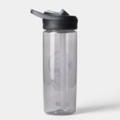 紫色の白いバレーボールのチームカラーの男の子 ウォーターボトル (右面)