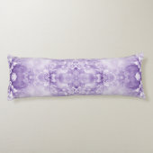 紫色の白い花の抱き枕 ボディピロー (裏面)