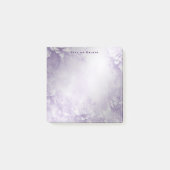 紫色の白い花の注を投稿 ポストイット (正面)