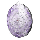紫色の白い花ダーツボード ダーツボード (正面右)