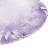 紫色の白い花切りボード カッティングボード (角)