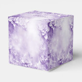 紫色の白い花好きボックス フェイバーボックス (裏面サイド)