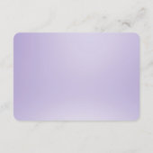 紫色の白い花詳細エンクロージャカード エンクロージャーカード (裏面)
