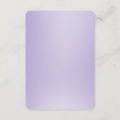 紫色の白い花詳細エンクロージャカード エンクロージャーカード (裏面)