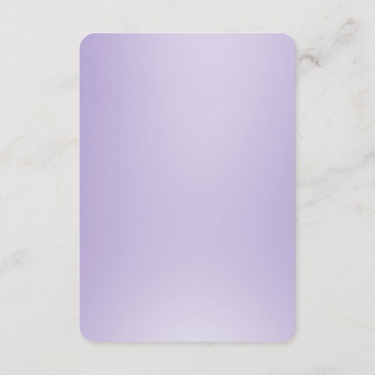 紫色の白い花詳細エンクロージャカード エンクロージャーカード (裏面)