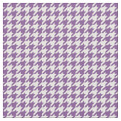 紫色の白く千鳥格子のなパターン生地 ファブリック (クローズアップ)