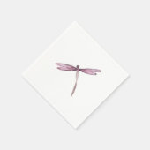 紫色の白トンボ紙ナプキンズ スタンダードカクテルナプキン (角)