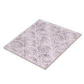 紫色の白色パターンタイル タイル (側面)