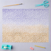 紫色の白金ゴールドグラデーションヒョウ印刷 薄葉紙 (クラフト)