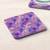 紫色の皺になったテクスチャ コースター (左側)