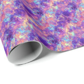 紫色の皺になったテクスチャ ラッピングペーパー (ロールコーナー)