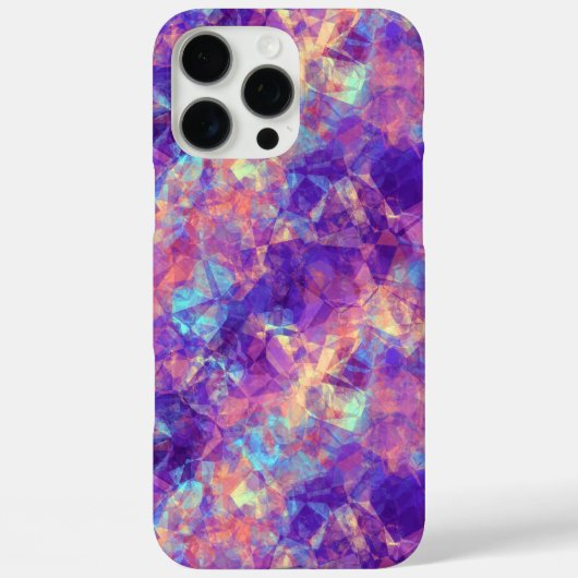 紫色の皺になったテクスチャ Case-Mate iPhoneケース (裏面)