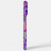 紫色の皺になったテクスチャ Case-Mate iPhoneケース (裏面 / 右)